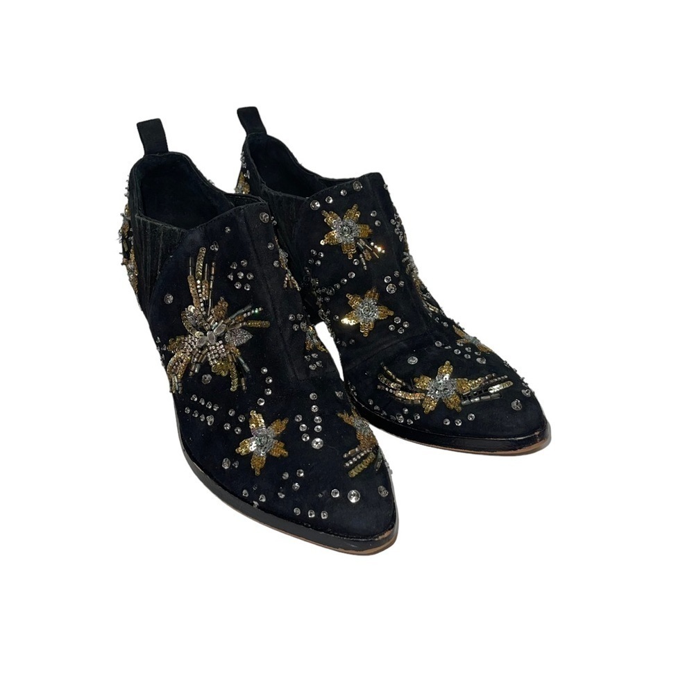 Rebecca Minkoff Lucy Beaded Sequin Booties Women Size 8